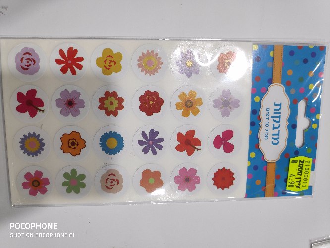 מדבקות פרחים 10 דף