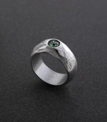 טבעת DANON - סאריה כסף ירוק