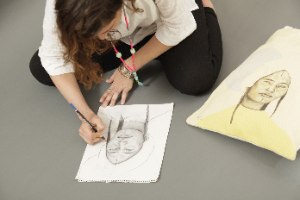 הדפס ציור נייר - פרידה קאלו טרופית