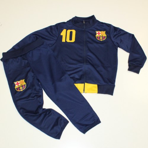 חליפת ברצלונה קרדיגן רוכסן כחול