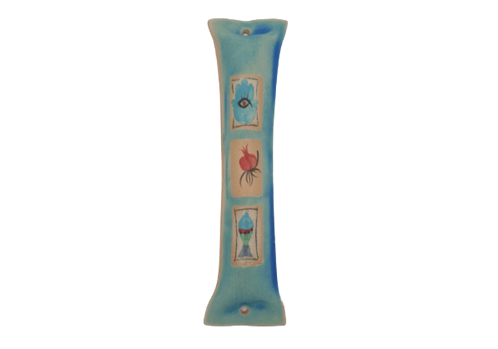 בית מזוזה קרמי עבודת יד 15 ס"מ