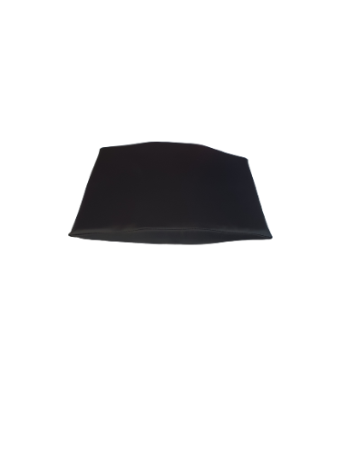 כרית יד לקוחה רחבה דמוי עור שחור