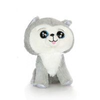 בובת עיניים כלב אפור 8 אינץ