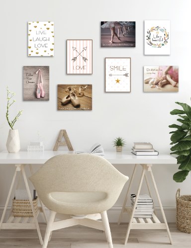 שמיניית תמונות השראה לחדר ילדה או נערה דגם 811