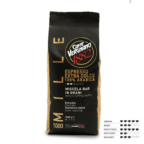 פולי קפה וריניאנו 100% ערביקה 1 ק"ג אקסטרה דולצה - Caffe Vergnano 1882 Arabica