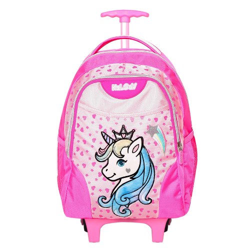 תיק גן טרול חד קרן ורוד ורוד בהיר