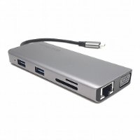 תחנת עגינה למחשב נייד Gold Touch USB 3.1 Type-C Multi Port Docking Station SU-C12