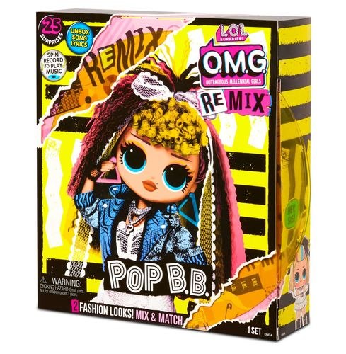 לול רמיקס LOL OMG REMIX - בובת אופנה עם 25 הפתעות ומוזיקה POP B.B