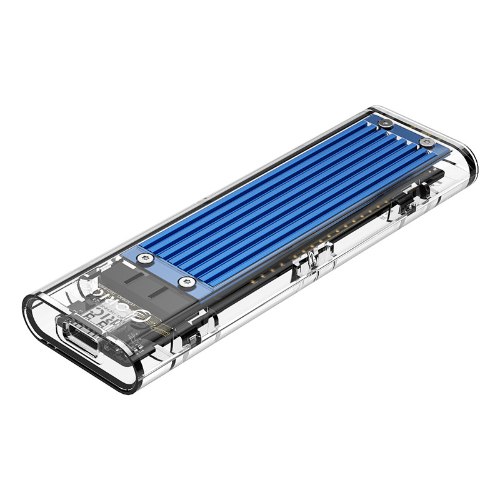 מארז חיצוני ORICO Aluminium USB 3.1 Type-C NVMe M.2 SSD TCM2-C3-BL-BP - כחול