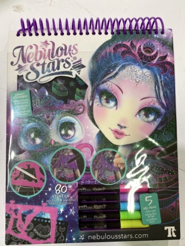 חוברת עיצוב נצנצים עם טושים