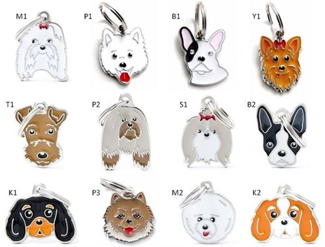 תליון דמות תג שם עבור גזע קטן