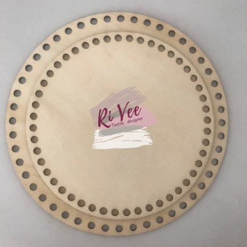 תחתיות בסיס לסריגת סלסלה בטריקו, תחתית בסיס עגולה לסריגת סלסלה, תחתית עם חורים גודל בינוני וגודל גדול, סט תחתיות בסיס עם חורים לסריגת סלסלה עגולה , תחתיות עגולות לסריגה בטריקו