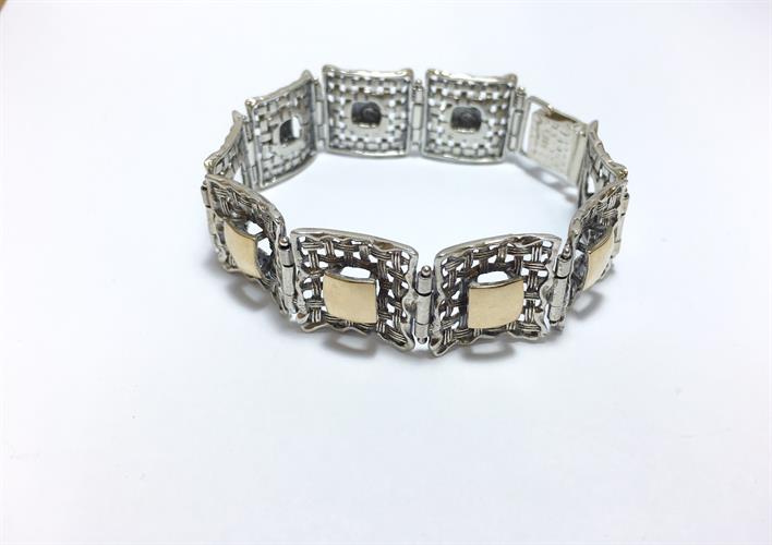 צמיד נשים כסף 925 משולב זהב MY05130044585