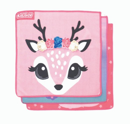 ANIMALS סט 3 מפיות אוכל