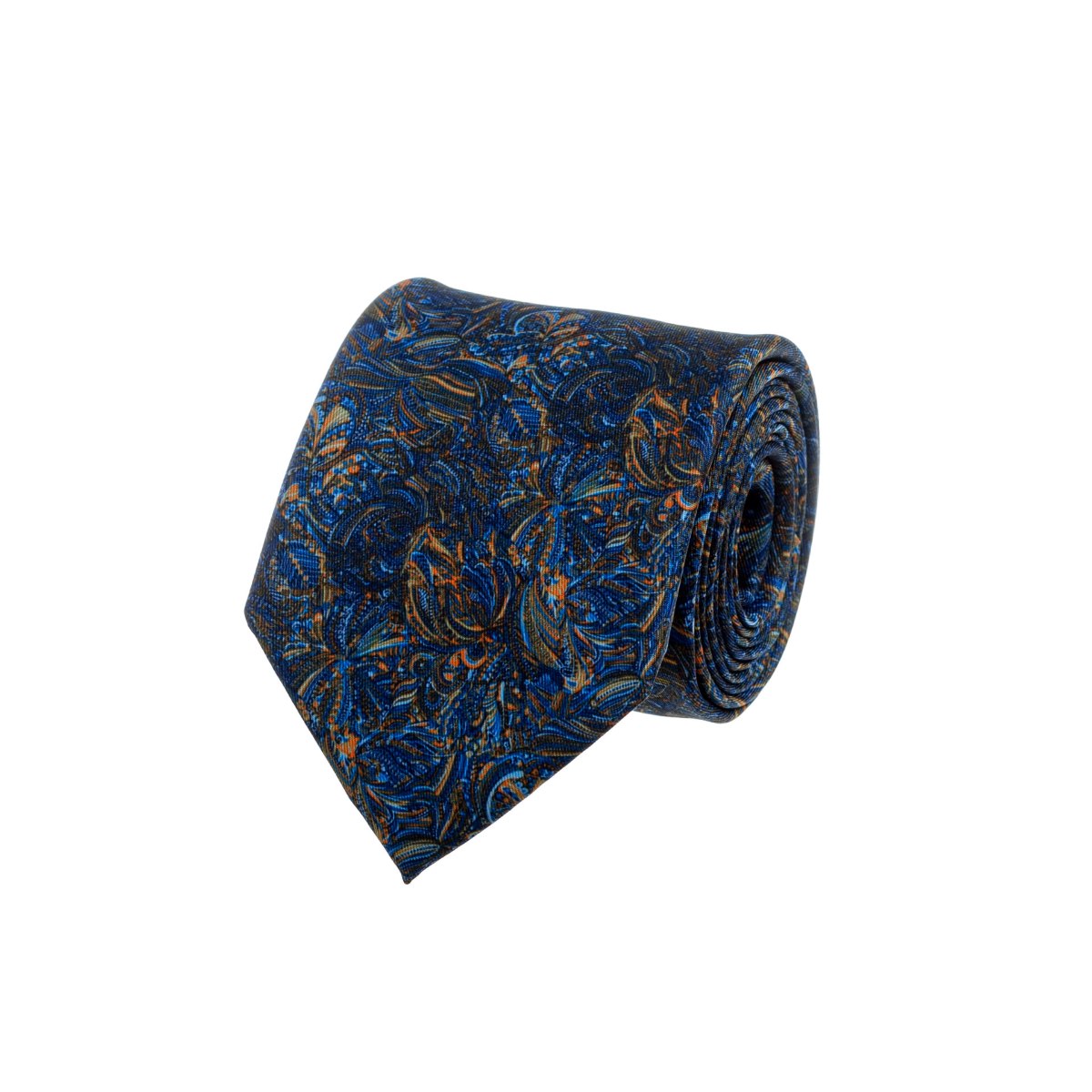 עניבה פיקאסו כחול בהיר - כתום
