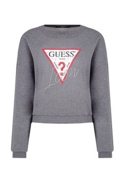 סווטשירט לוגו GUESS אפור