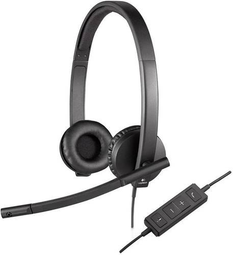 אוזניות חוט Logitech STEREO H650 USB