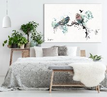 תמונה רומנטית לחדר שינה