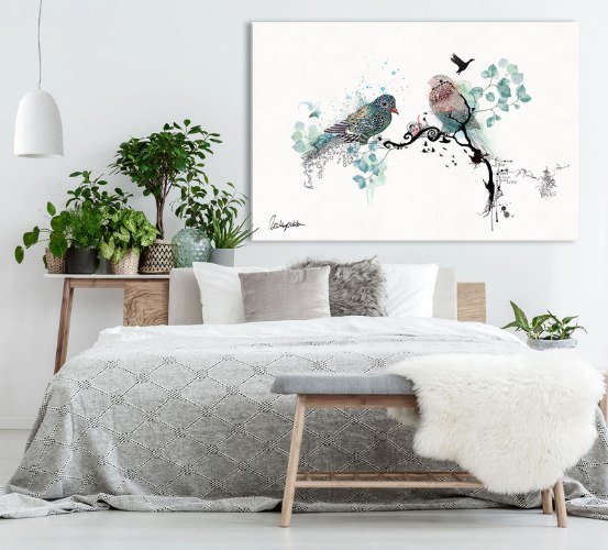 תמונה רומנטית לחדר שינה