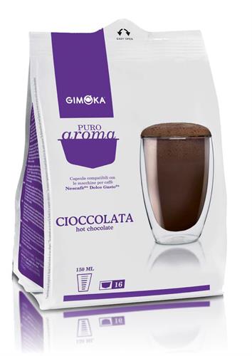 16 קפסולות איטלקיות תואמות דולצה גוסטו Gimoka Cioccolata Dolce Gusto