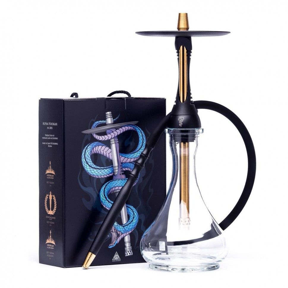 Alpha Hookah Model S Black Matte נרגילות SmoKing