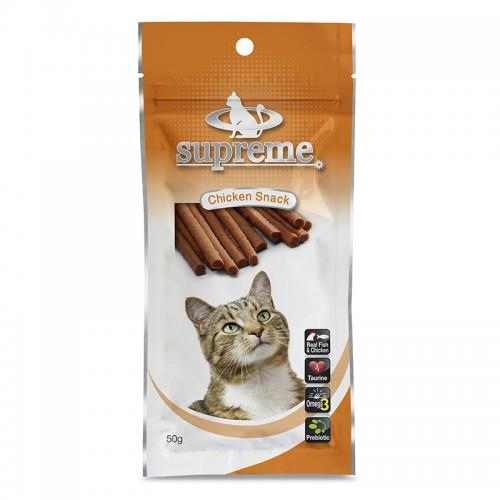 חטיף סופרים לחתול עוף 50 גרם