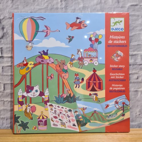 יצירה מדבקות רב פעמי לונה פארק