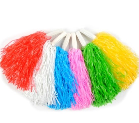 פונפונים למעודדות 2 במארז במגוון צבעים