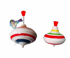 סביבון ידית צבעוני עם אורות