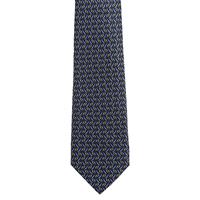 עניבה מודפס כחול