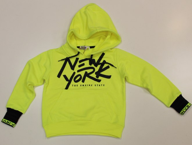 קפוצ'ון ילדים מעוצב N.Y צהוב