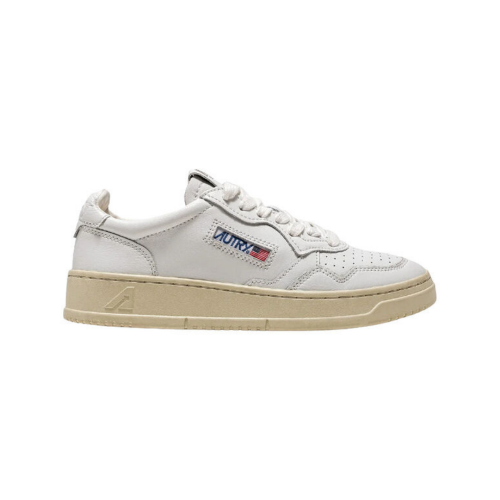 Autry Medalist Low All White Leather