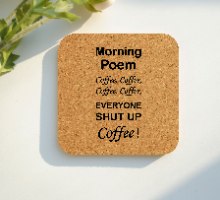 6 תחתיות מרובעות שונות על קפה