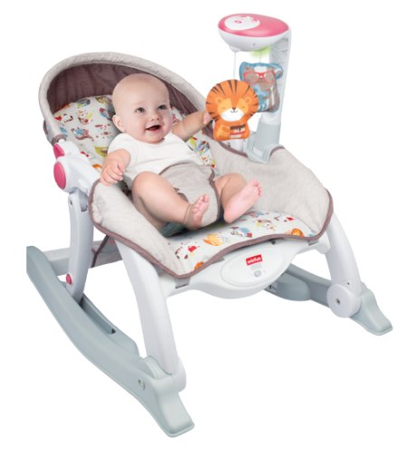 נדנדת טרמפולינה חיות לתינוק 5 ב 1 כולל חיישן קול