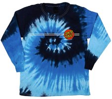 SANTA CRUZ Boys Classic Dot L/S Regular T-Shirt Blue Ocean