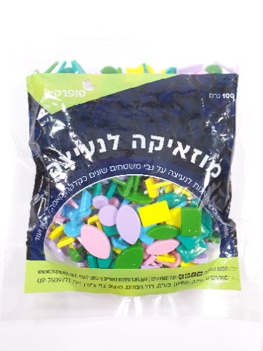 מוזאיקה נעיצה אטום צבעוני 100 גר'
