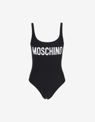 Moschino Logo printed one piece swimsuit