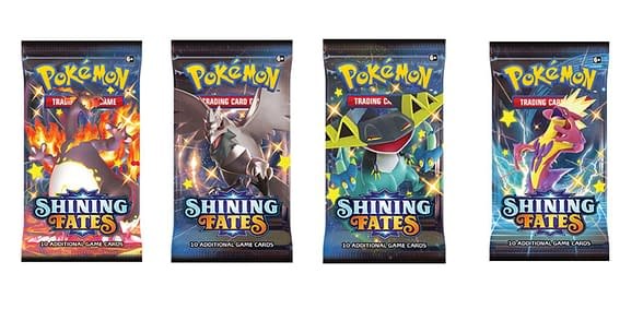 קלפי פוקימון סט ארט 4 בוסטרים שינינג פייטס Pokémon TCG: Shining Fates Booster