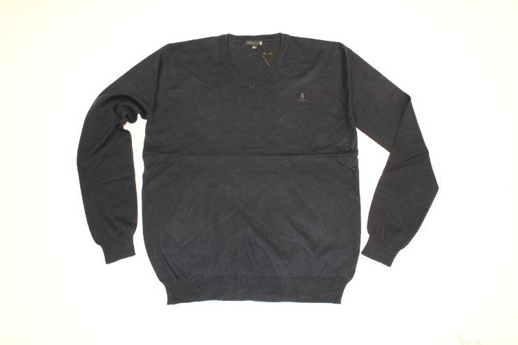 סריג גבר צווארון V חלק