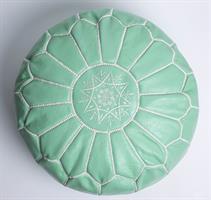 פוף עור ירוק מנטה