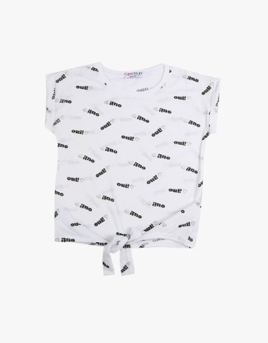 חולצה  עם קשירה בנות