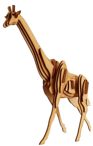 ערכת בנייה בעץ וצביעה - ג'ירפה