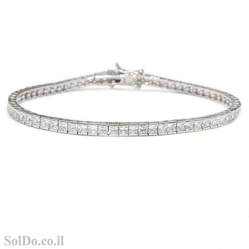 צמיד כסף טניס משובץ אבני זרקון  Z3070 | תכשיטי כסף 925 | צמידי כסף