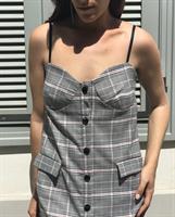 שמלת ג'ולי משבצות