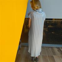 שמלת מאונטן כסופה שרוול קצר