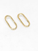 עגילי מדלן זהב בייסיק