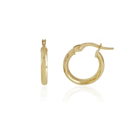 עגילי חישוק קטנים בינוני 1.6 ס"מ זהב