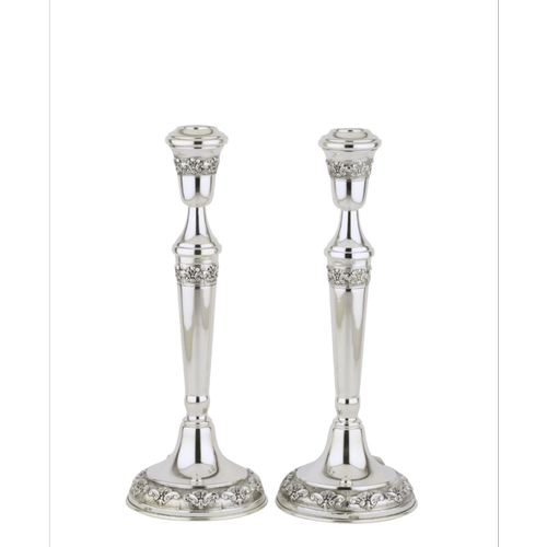 פמוטים מכסף טהור דגם קונוס 5 פורטי (M)