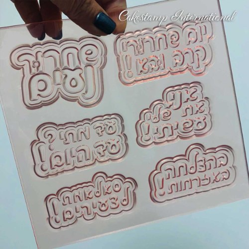 סט תבניות מסיבת שחרור | תבניות מסיבת שחרור ליצירה בשוקולד | תבנית 6 תבניות|  חדש אתי דבש