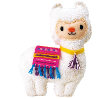 תפירת בובת קישוטיק - למה (16 ס"מ)